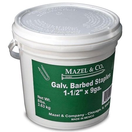 MAZELAND Mazeland 11608112 Barbed Staple 8 lbs 1.50 in. Galvanized 11608112